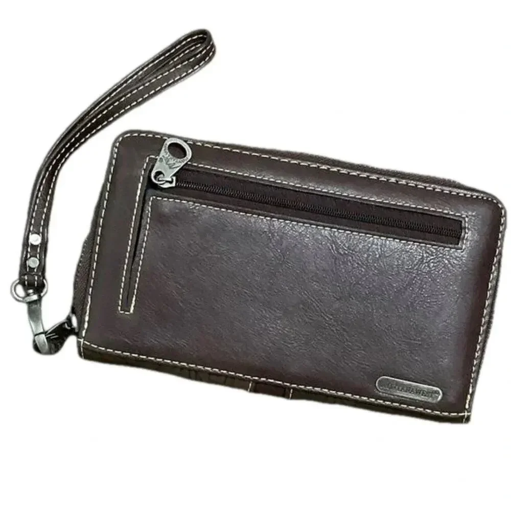 Montana West Western Tropical Cut out Billfold Wristlet NEW